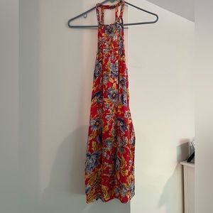 Floral halter dress